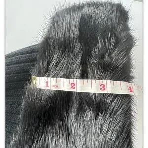 PRADA Mink Fur and Wool Knit Beanie Hat LN00578 size Medium Prada | Accessories | Prada Mink Fur And Wool Knit Beanie  main image 2